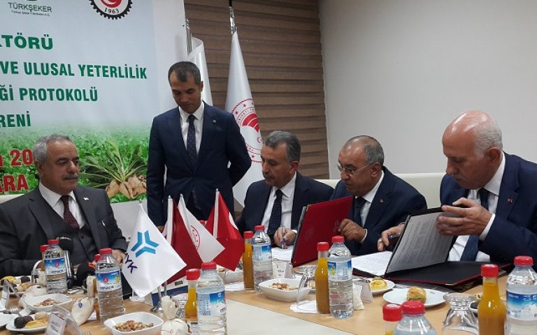 Şeker Sektörü Mesleki Yeterlilik Protokolü imzalandı